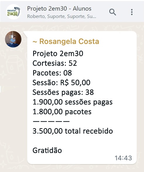 Roberto Reflexoterapeuta | Método spo - boleto - PV