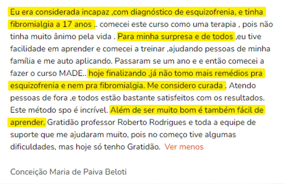 Roberto Reflexoterapeuta | Página replay - O_Resgate